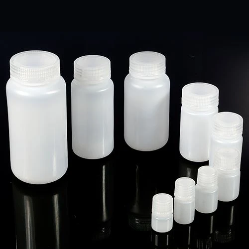 Faktori Wholesale 5ml ~ 1000ml laboratwa PP ak HDPE plastik lajè boutèy reyaktif bouch natirèl oswa koulè mawon