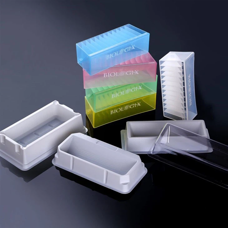 Hot Sale PS Solution Basins 100ml White Colors Reagent Reservoirs